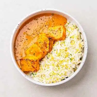 Methi Paneer Tikka  Masala With Lentil Cilantro Rice